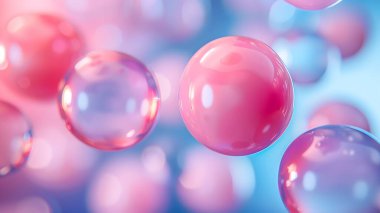 Renkli baloncuklu soyut arkaplan