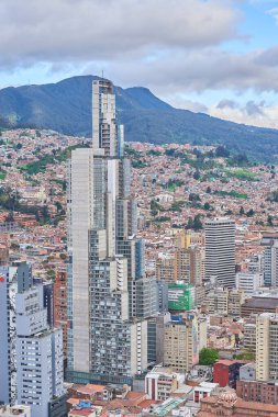 Bogota şehrinin havadan görünüşü