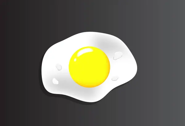 Realistisch Gebakken Eten Gezond Ontbijt Concept Vector Illustratie — Stockvector