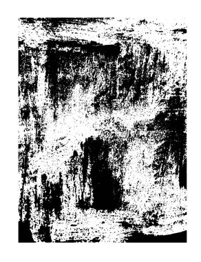 Vintage Metal Yüzey Kin Dokusunda Boya Fırçası ve Pas. Eski yıpranmış yüzey arkaplan vektör sanatı