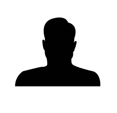 Erkek Patlaması Silüeti İnsan vücudunun üst kısımları