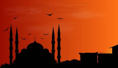 Sunshine 'da Türkiye' de bir cami. Coğrafi konum ve egzotik seyahat yerleri kavramı