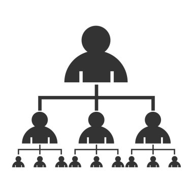 Piramit Şeması. Çağdaş iş organizasyonu planı ve personel konsept vektörünün istihdamı