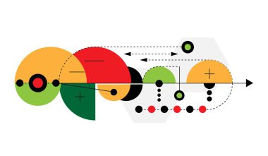 Hi Tech Mühendislik Şeması Tasarım Elemanı Çok Renkli. Web vektör sanatı için grafik tasarım ögeleri ve kaynaklar