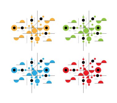 Soyut Çizgi Sanat Çemberleri Arkaplan Tasarım Elemanı Renkli. Web mühendisliği sanatı için grafik tasarım elemanları ve kaynaklar
