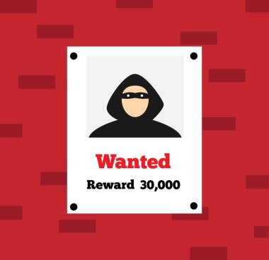 Duvarda Suçlu Hacker 'ın aranıyor ilanı var. Suç ve hukuk, hukuki işlem ve gözaltı kavramı