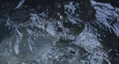                         Bir damla su sıçrıyor, su dokusu... 