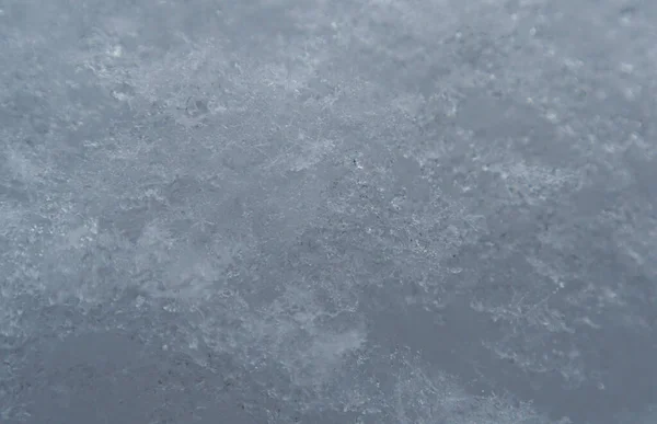 Texture of white snow crystals