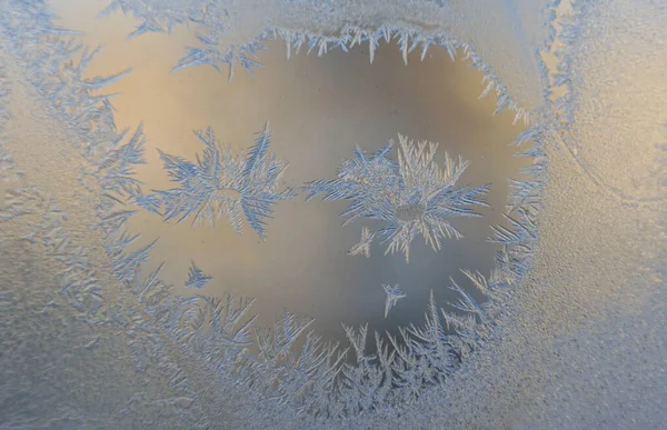 Textura Vidro Fosco Água Congelada Vidro — Fotografia de Stock