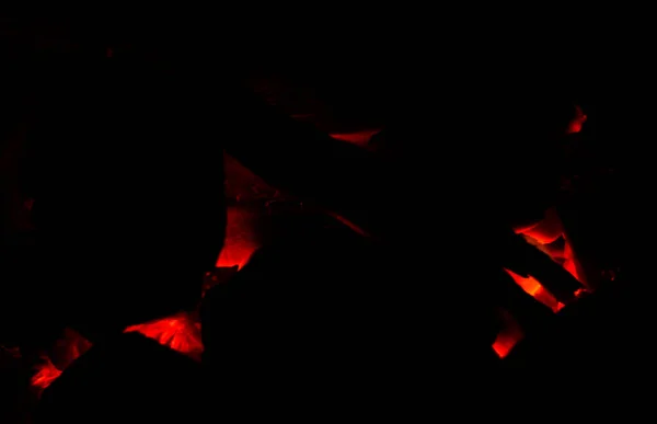 Огонь Горит Темноте — стоковое фото