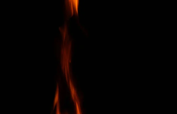 Oheň Hoří Tmě — Stock fotografie