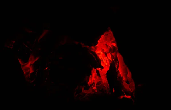 Fogo Arde Escuro — Fotografia de Stock