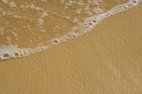 Olas Con Espuma Costa Atlántica Cabo Verde — Foto de Stock