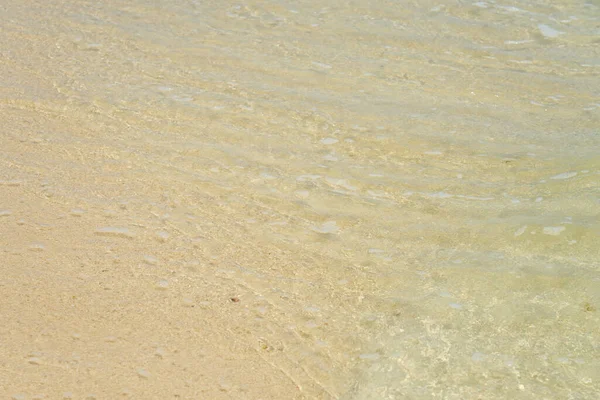 stock image Wet sand in the desert with a pattern from the wind as a background