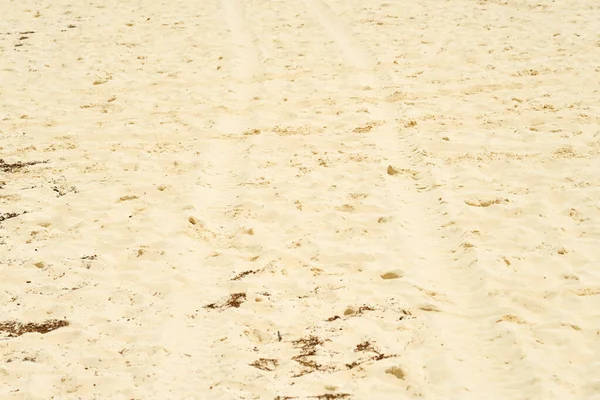 Arka Plan Olarak Kumda Tekerlek Izleri Var — Stok fotoğraf