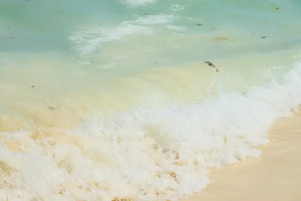 Κύματα Της Θάλασσας Της Καραϊβικής Ορίζοντα Στο Βάθος — Φωτογραφία Αρχείου
