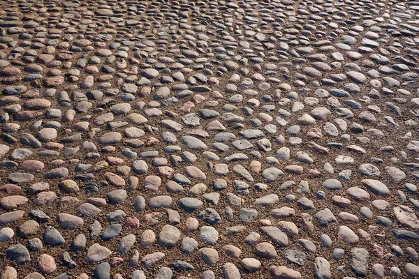 Δρόμος Είναι Στρωμένος Πέτρες Φόντο — Φωτογραφία Αρχείου
