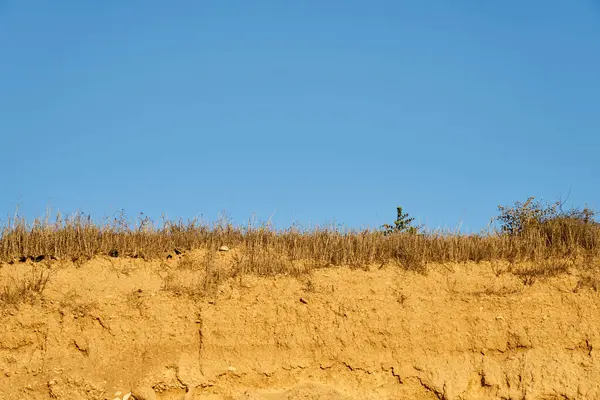 Песчаный Холм Фоне Голубого Неба Естественный Фон — стоковое фото