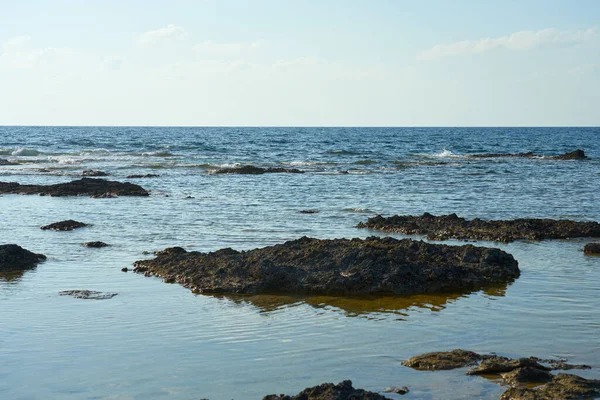 Stone Coast Mediterranean Sea Cyprus — Stock Photo, Image