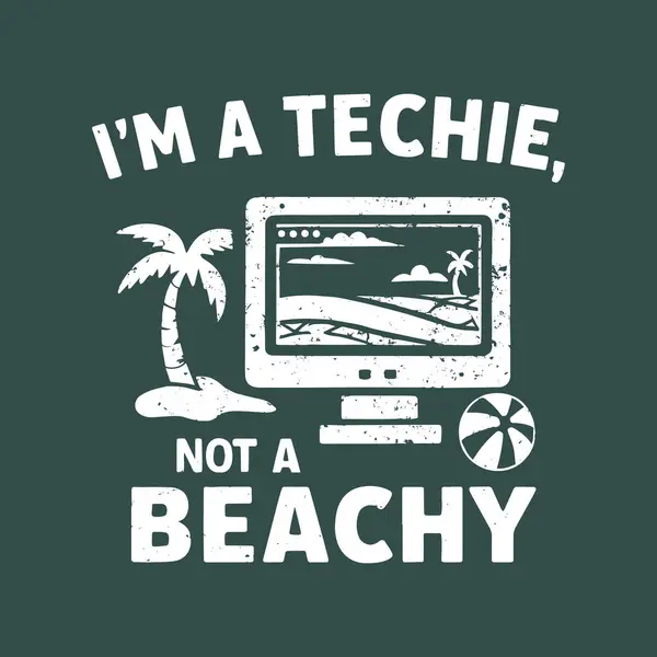 Ben bir teknisyenim, kumsal değil. Grunge efektli teknisyen aşığı tişörtü tasarımı.