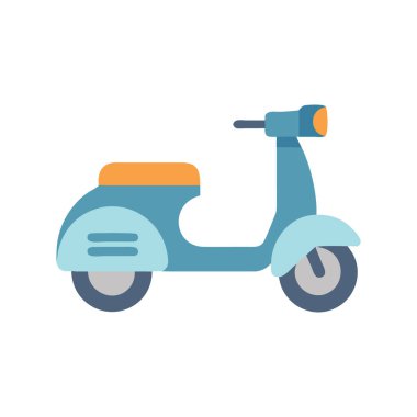 Bir scooter 'ın vektör illüstrasyonu