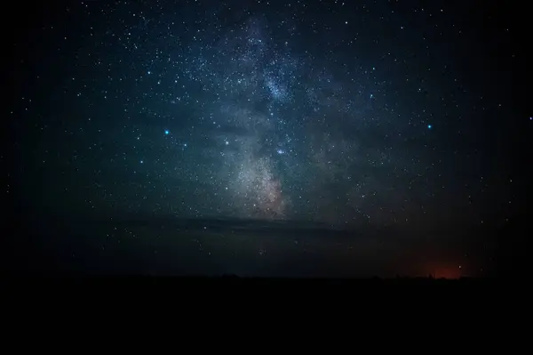 Stjärnklar Himmel Natt Foto Stjärnor — Stockfoto