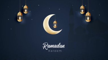 Ramadan Kareem's coming night illustration