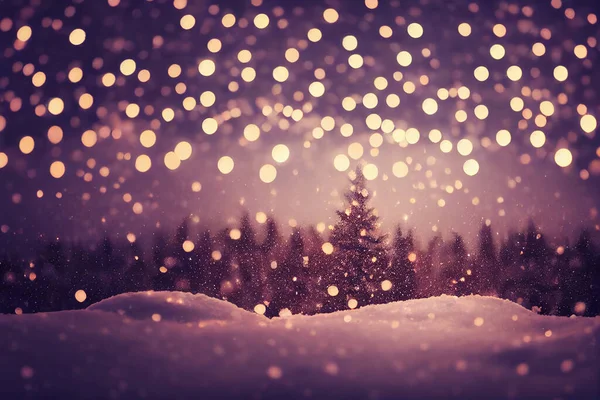 Christmas Blurred Texture Background Bokeh Lights — Stock Photo, Image