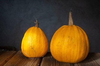 Cadılar bayramı arka planında bir balkabağı