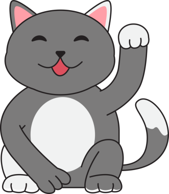 Çeşitli stil ve çeşitliliğe sahip Neko kedileri