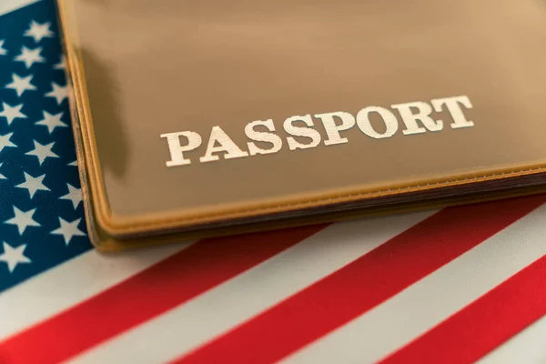 Passeport Citoyen Des États Unis Amérique Avec Puce Identification Biométrique — Photo