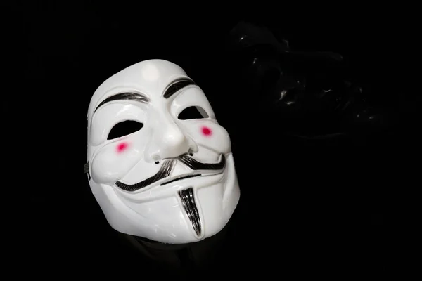Máscara Asociación Anónima Anonymous Una Red Internacional Entidades Activistas Hacktivistas — Foto de Stock