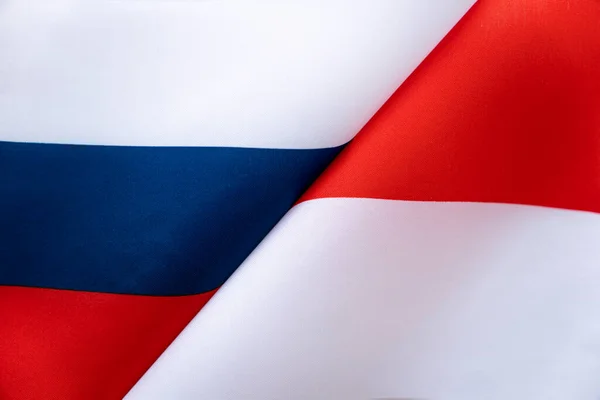 Banderas Rusia Indonesia Concepto Relaciones Internacionales Entre Países Estado Los —  Fotos de Stock