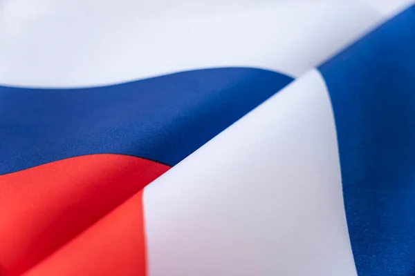 Vlaggen Rusland Frankrijk Het Concept Van Internationale Betrekkingen Tussen Landen — Stockfoto