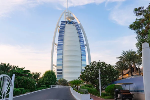 Hôtel Burj Arab Vue Route Hôtel Dubaï Émirats Arabes Unis — Photo
