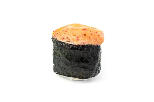 Japanse Broodjes Sushi Een Witte Achtergrond Japanse Traditionele Keuken Asianfood — Stockfoto