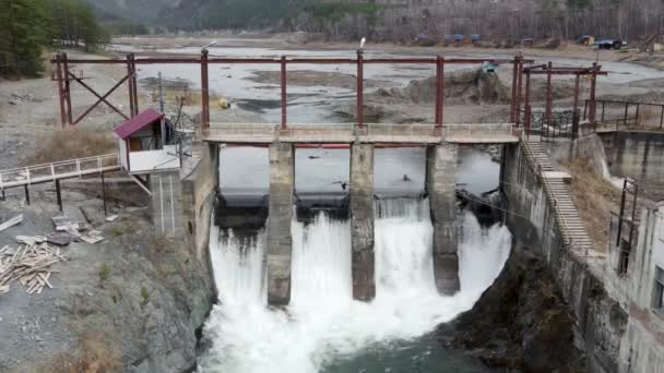 Centrale Idroelettrica Chimica Altai Fiume Chimico Hpp Chimico — Video Stock