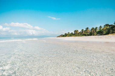 Güzel plaj, Varadero Küba'da bir gün güneşli yaz