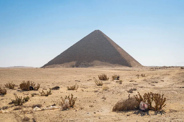 Północna Piramida Jest Największą Trzech Dużych Piramid Położonych Terytorium Nekropolii — Zdjęcie stockowe