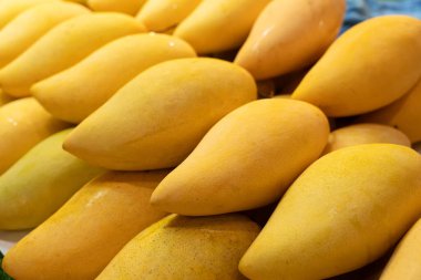 Otoyoldaki mango dükkanında. Mango markete gidiyor.