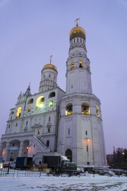 Moskova Kremlin bölgesindeki güzel Ortodoks kiliseleri