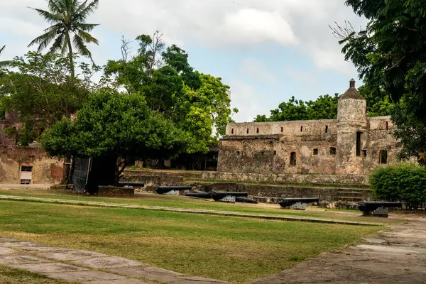 stock image old fort Jesus in the Kenyan city of Mombasa on the coast of the Indian Ocean. Fort Jesus is a Portuguese fortification in Mombasa, Kenya. It was built in 1593
