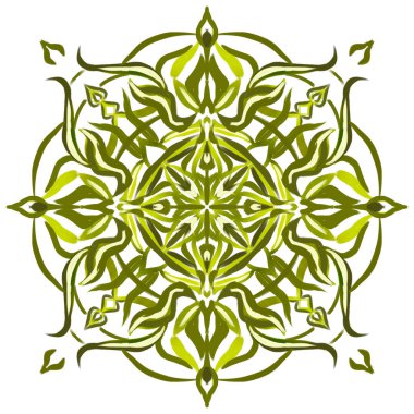  Süslü, yuvarlak süsler. Stres önleyici terapi örnekleri. Tasarım elementleri. Yoga logoları, meditasyon posterleri. Sıra dışı çiçek şekli.