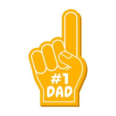 Babalar günü tebrik kartı için vektör çizimi