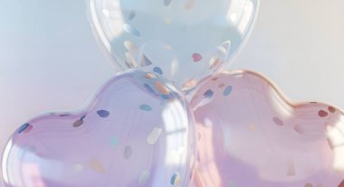 Renkli balonların soyut arkaplanı