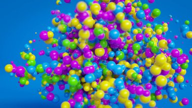 Colored Balls Background Theme Render clipart