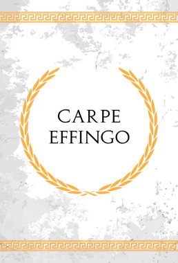 The Latin phrase Carpe effingo. A quote means 