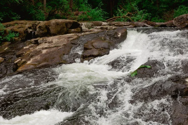 River Creek Rocks Lacamas Regionális Parkban Washington Usa Cascade Leesik — Stock Fotó