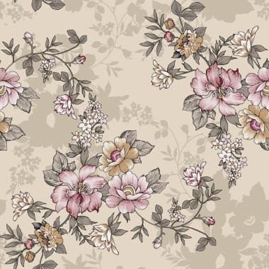 it's a unique digital Traditional Geometric Ethnic border, floral leaves baroque pattern and Mughal art elements, Abstract texture motif, and vintage Ornament artwork combination for textile printing.