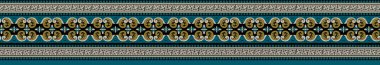it's a unique digital Traditional Geometric Ethnic border, floral leaves baroque pattern and Mughal art elements, Abstract texture motif, and vintage Ornament artwork combination for textile printing.